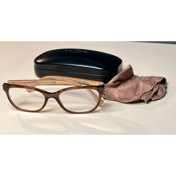 Coach Eyeglasses HC 6072 T, Brown Crystal Light Brown Frames - Picture 1 of 12